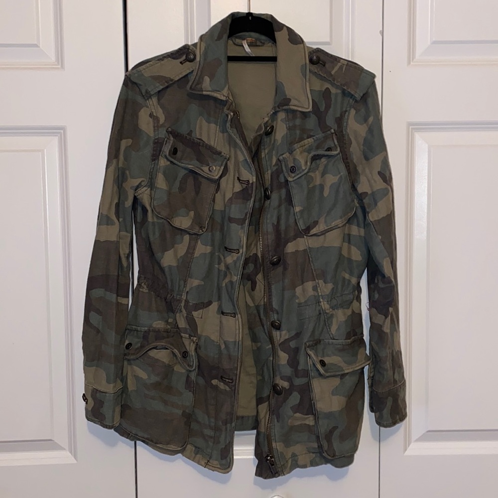 Free People Camo Jacket